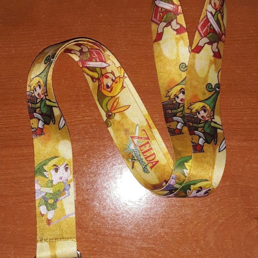 Nintendo The Legend of Zelda Toon Link One Size Yellow Lanyard with Metal Clip